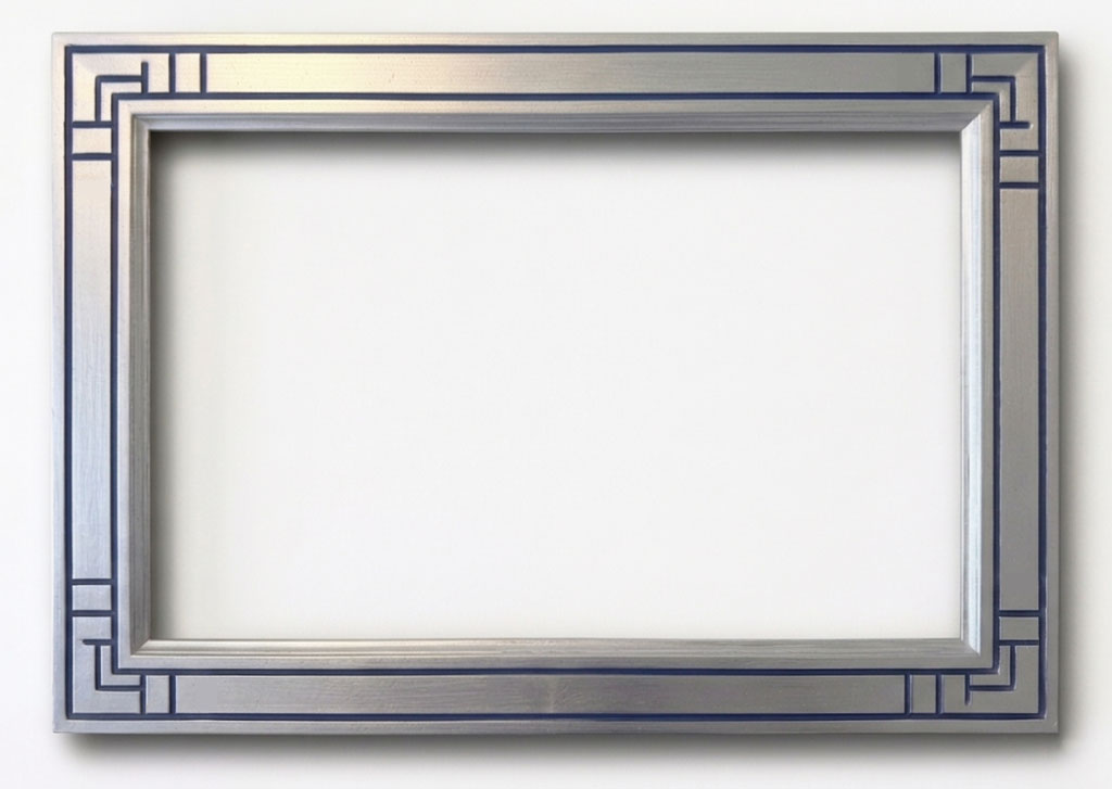 Biblos 60 Art Deco rainure couleur sur argent